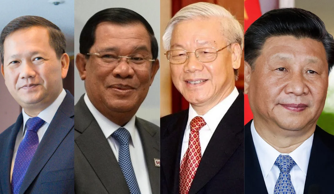 Hun Manet, Hun Sen, Nguyen Phu Trong, Xi Jinping