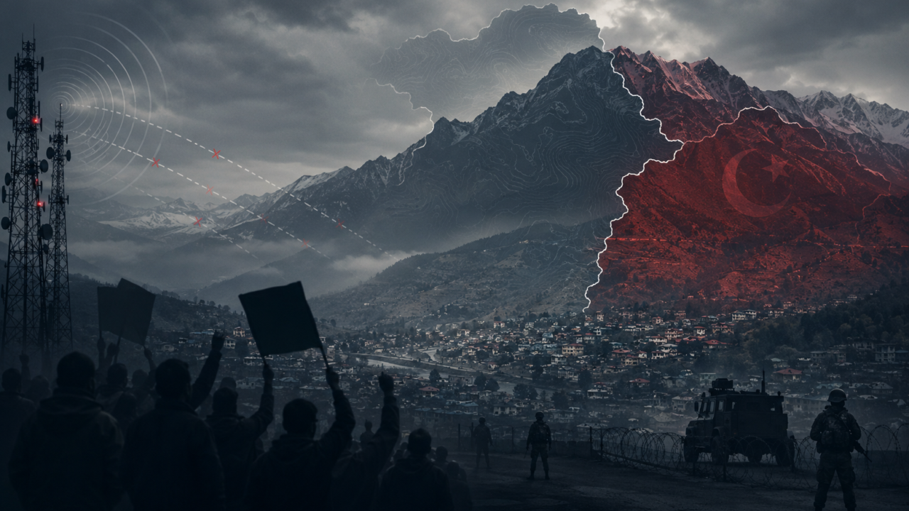 POJK: CONTROLLO PAKISTANO TRA BLACKOUT E PROTESTE